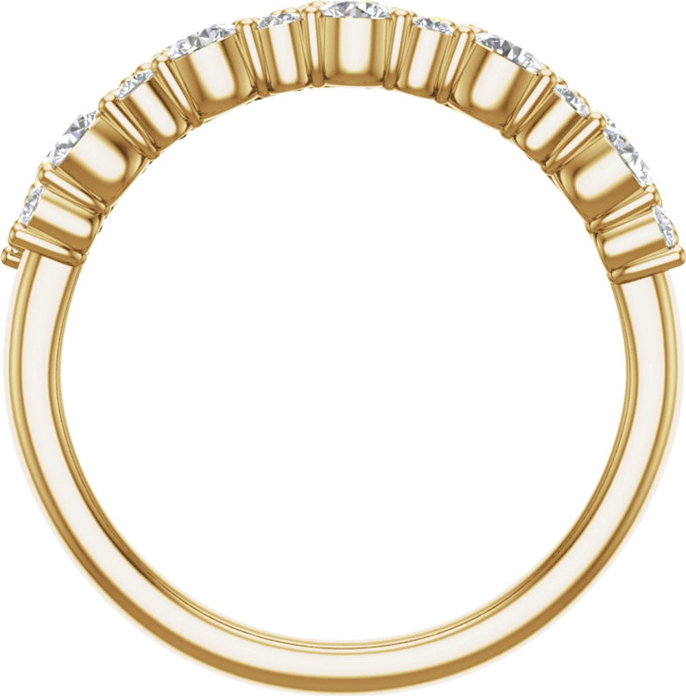 14K Yellow Gold 1 1/6 CTW Lab-Grown Diamond Anniversary Band