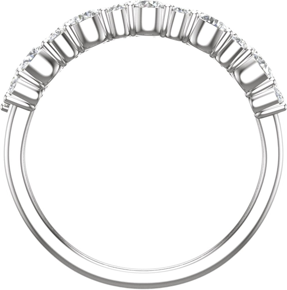 14K White Gold 1 1/6 CTW Lab-Grown Diamond Anniversary Band