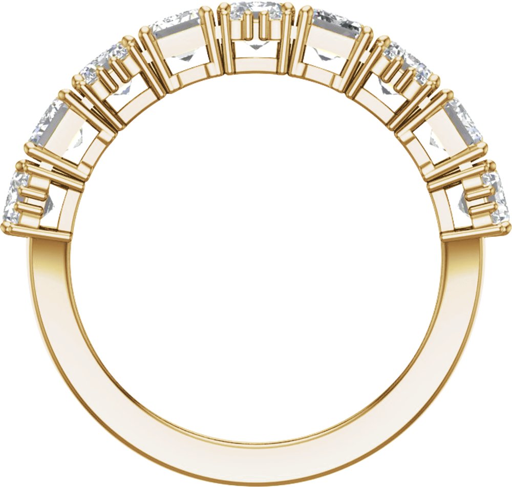 14K Yellow 3 CTW Lab-Grown Diamond Anniversary Band