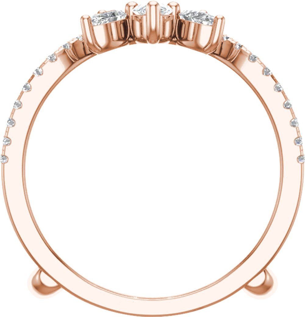 14K Rose 1 1/8 CTW Lab-Grown Diamond Ring Guard