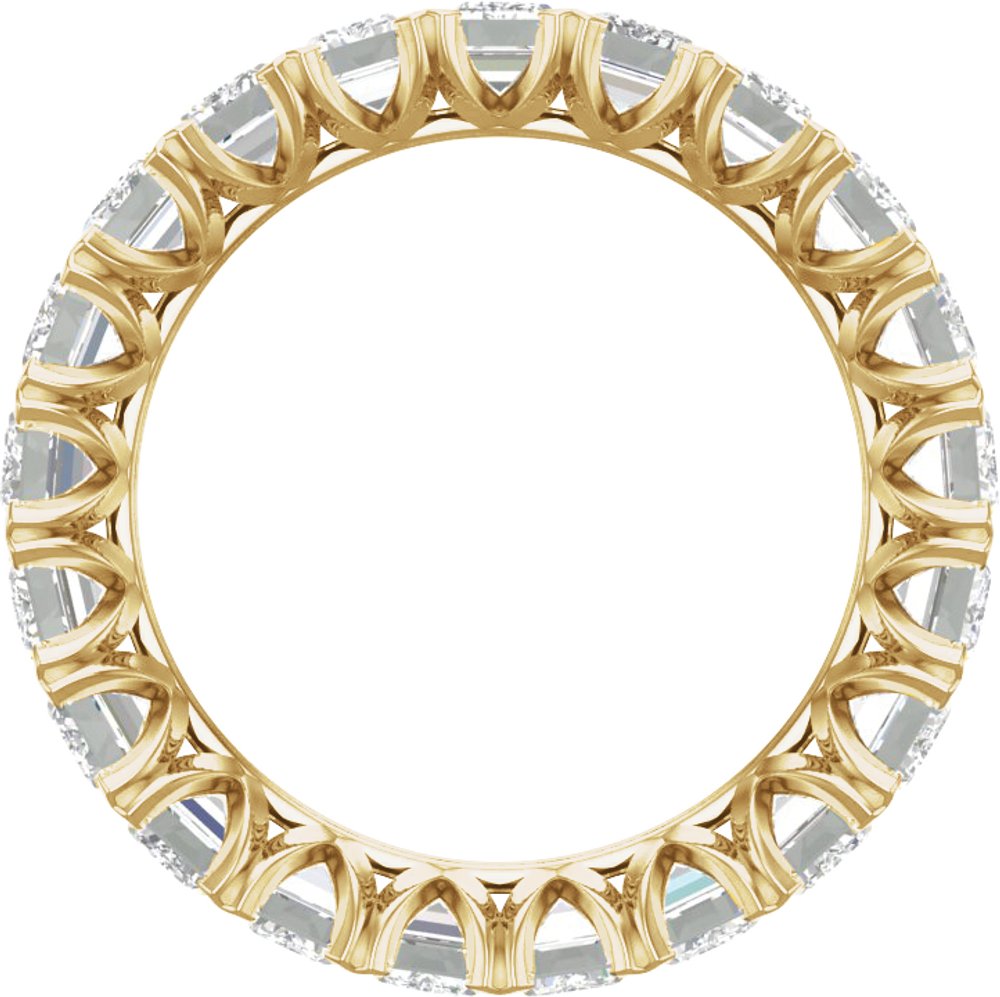 14K Yellow Gold 5 7/8 CTW Lab-Grown Diamond Eternity Band Size 8.5