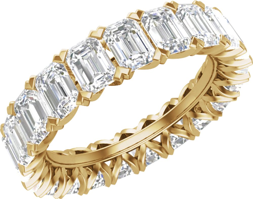 14K Yellow Gold 5 7/8 CTW Lab-Grown Diamond Eternity Band Size 8.5