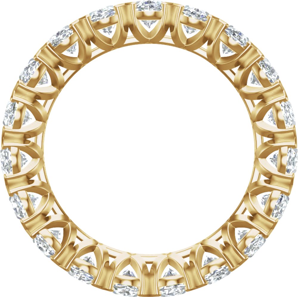 14K Yellow Gold 2 3/4 CTW Natural Diamond Eternity Band Size 6.5