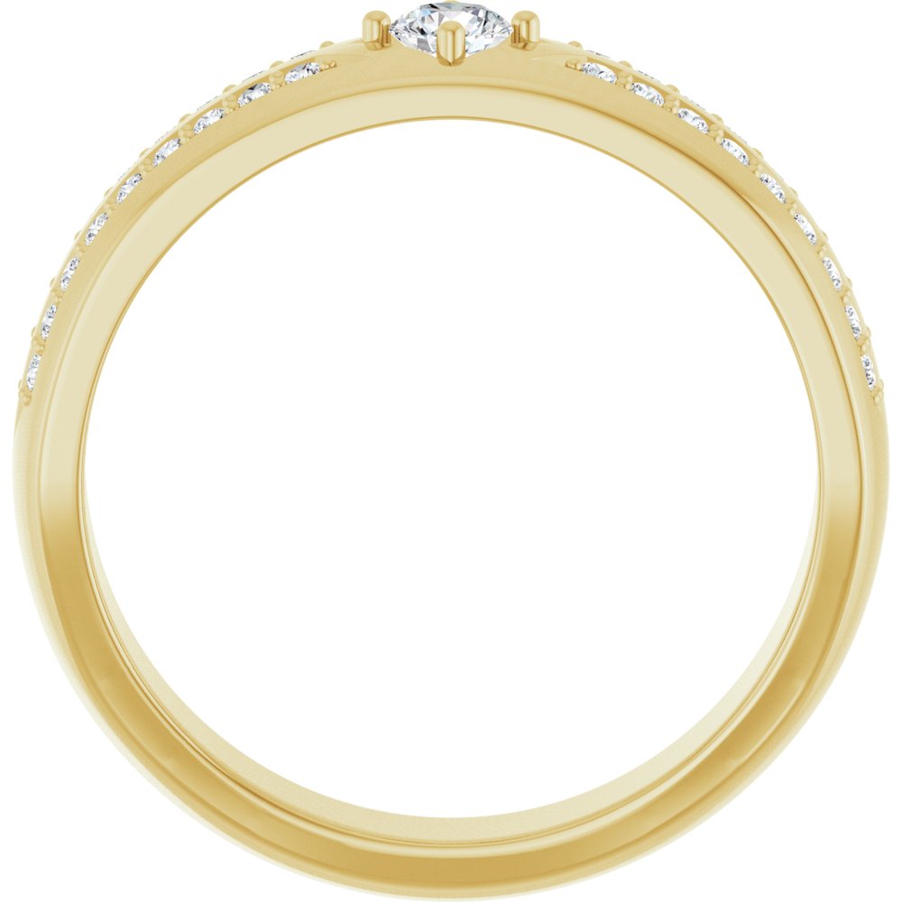 14K Yellow Gold 1/2 CTW Lab-Grown Diamond Band