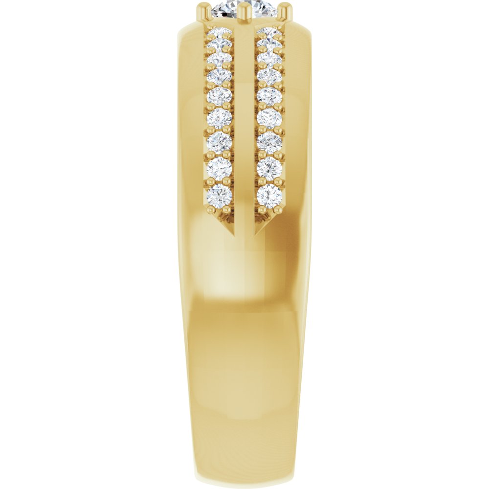 14K Yellow Gold 1/2 CTW Lab-Grown Diamond Band