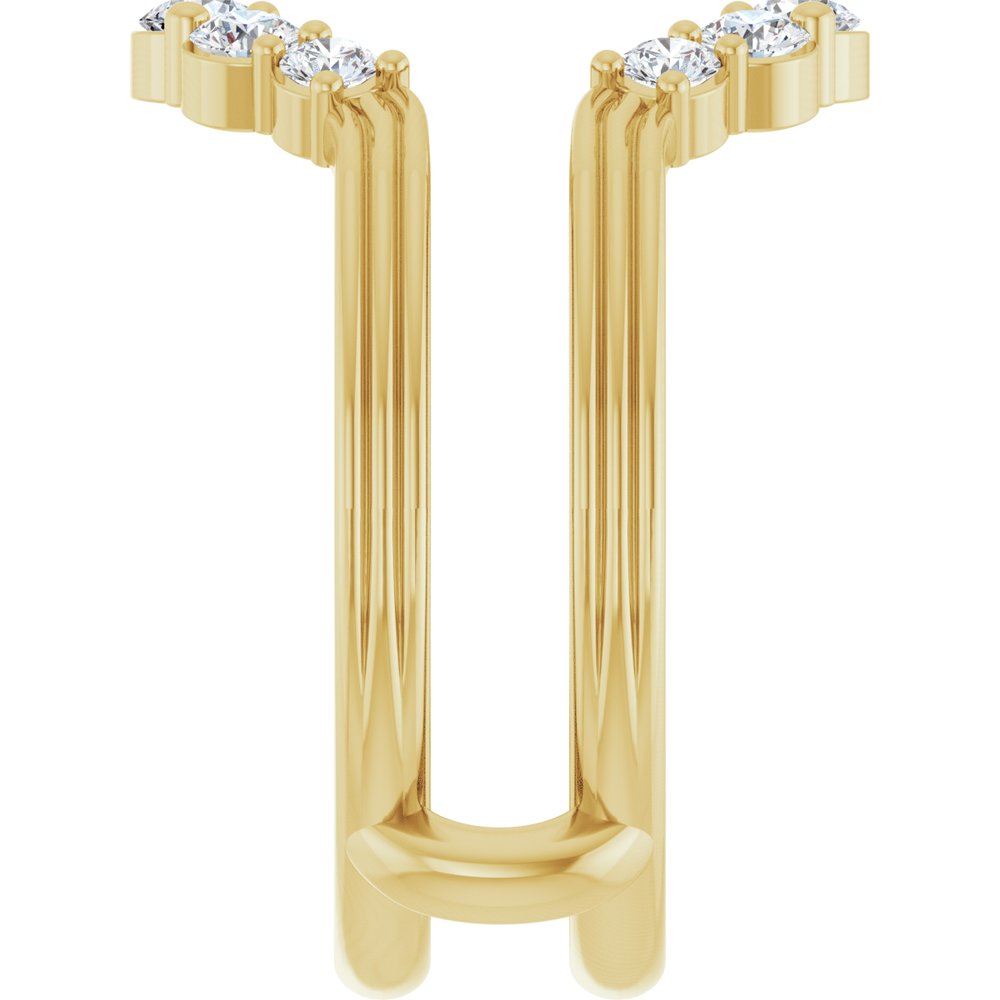 14K Yellow Gold 1/2 CTW Lab-Grown Diamond Ring Guard