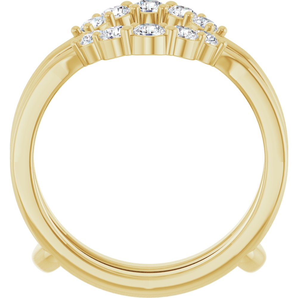 14K Yellow Gold 1/2 CTW Lab-Grown Diamond Ring Guard