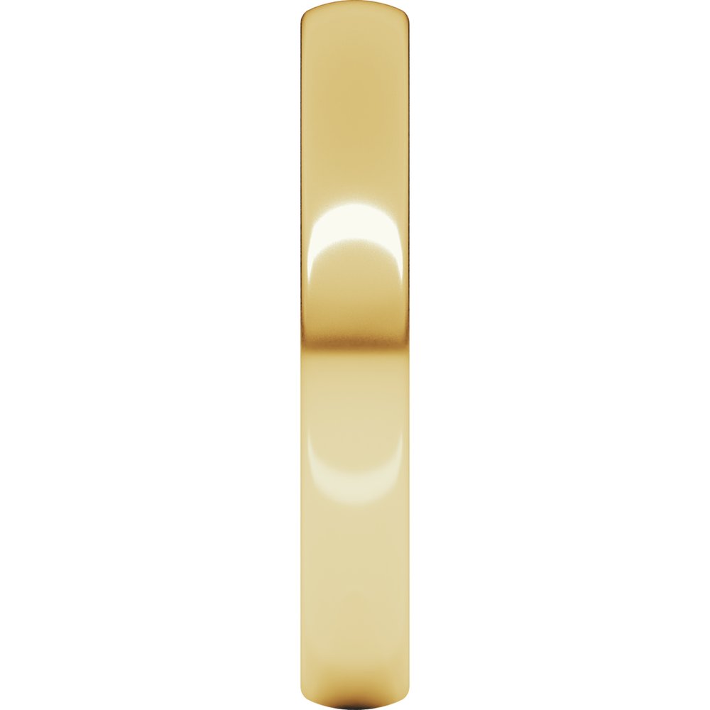 10K Yellow Gold 3.5 mm Lightweight Comfort-Fit European-Style Band Size 5