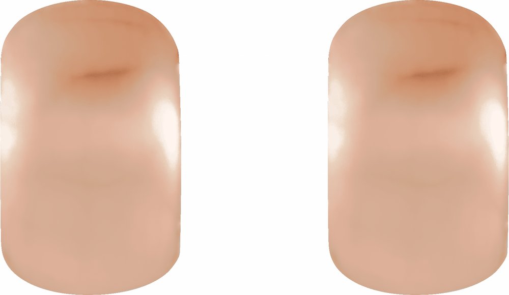 14K Rose Gold Hinged 11.5 mm Hoop Earrings