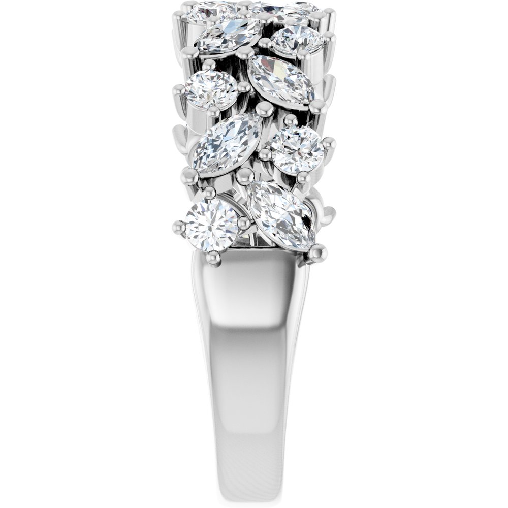 14K White Gold 1 1/3 CTW Lab-Grown Diamond Anniversary Band