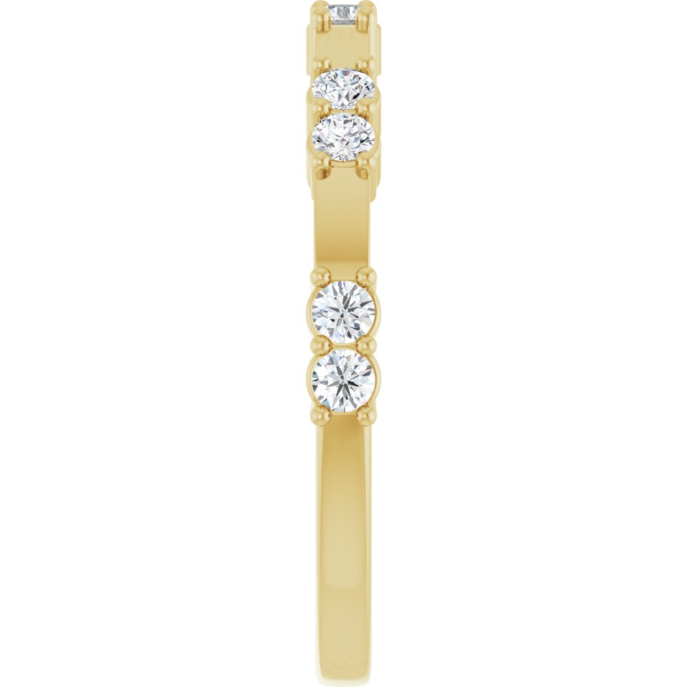 14K Yellow 1/3 CTW Natural Diamond Anniversary Band