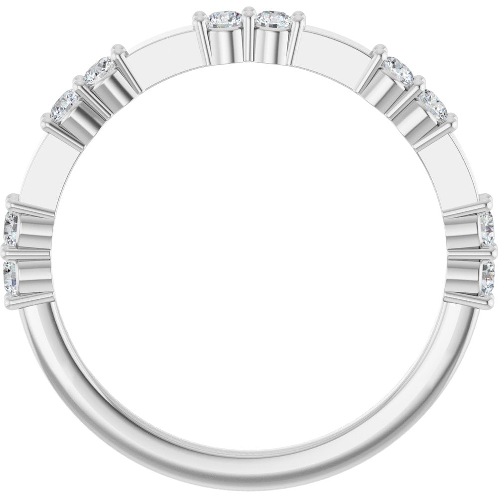 14K White 1/4 CTW Lab-Grown Diamond Anniversary Band
