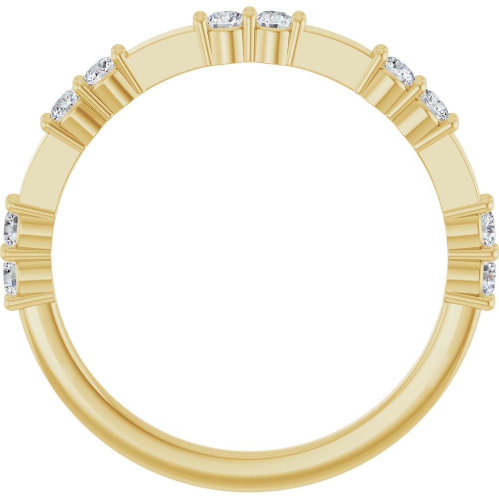 14K Yellow 1/3 CTW Natural Diamond Anniversary Band