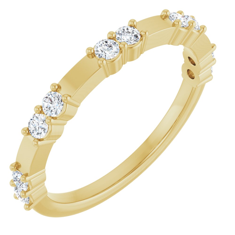 14K Yellow 1/3 CTW Natural Diamond Anniversary Band