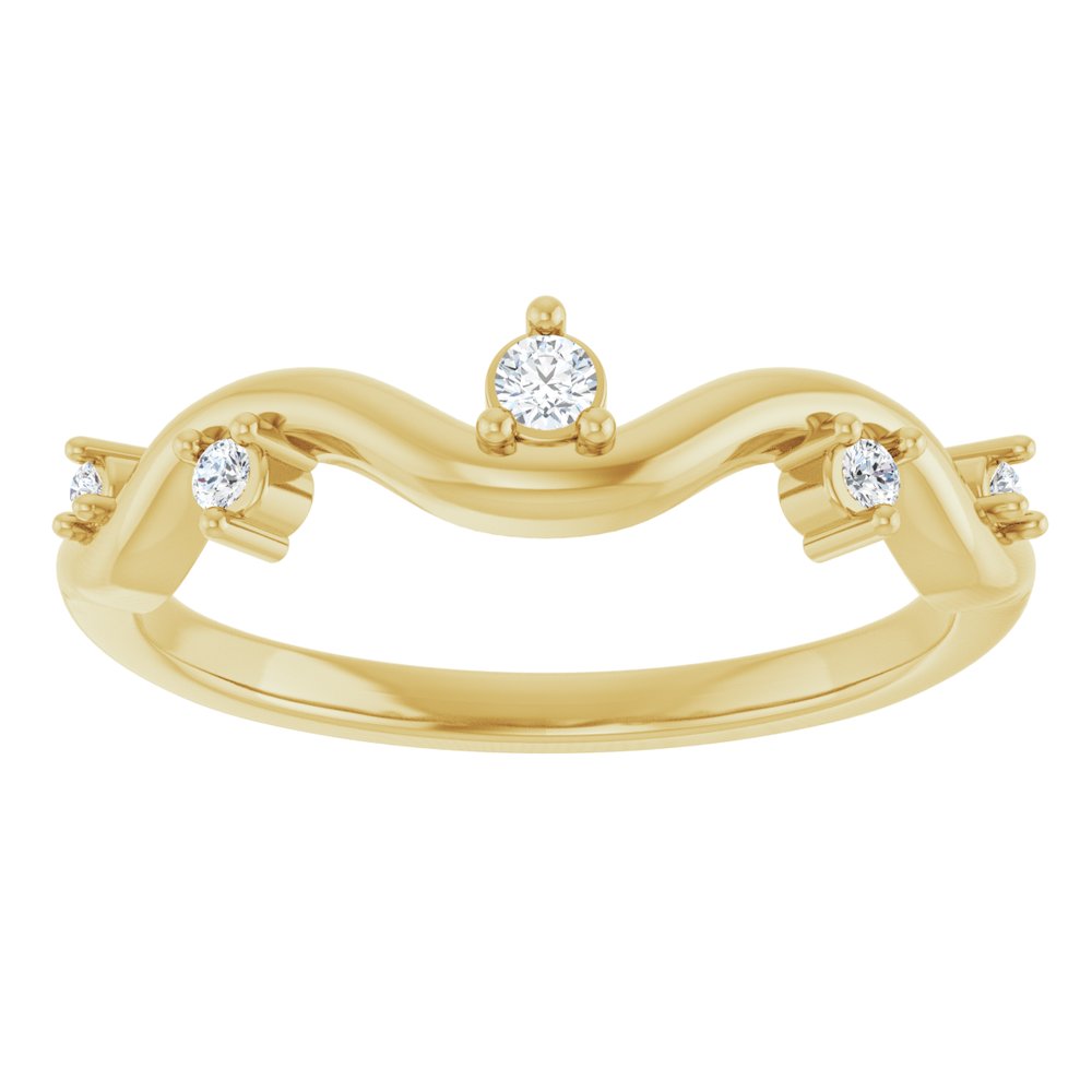 14K Yellow Gold .07 CTW Natural Diamond Ring