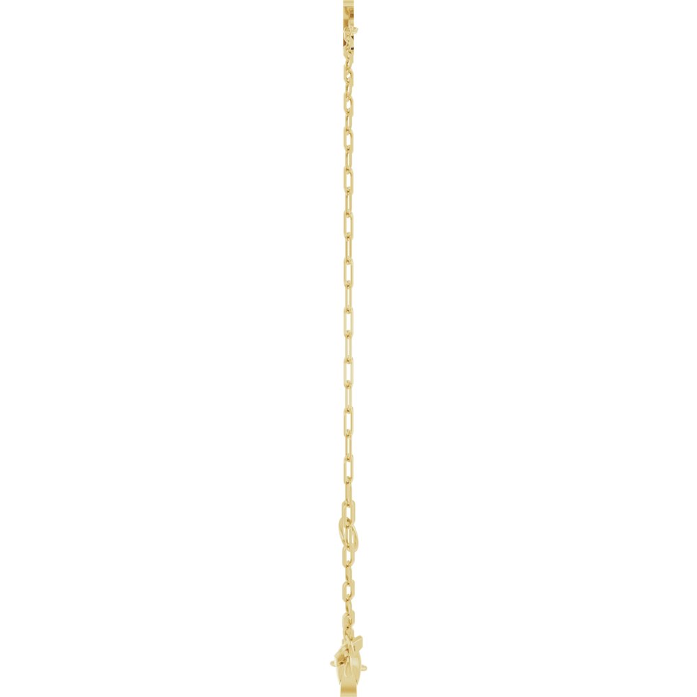 14K Yellow Sans Serif Initial Z 6 1/2-7 1/2" Bracelet