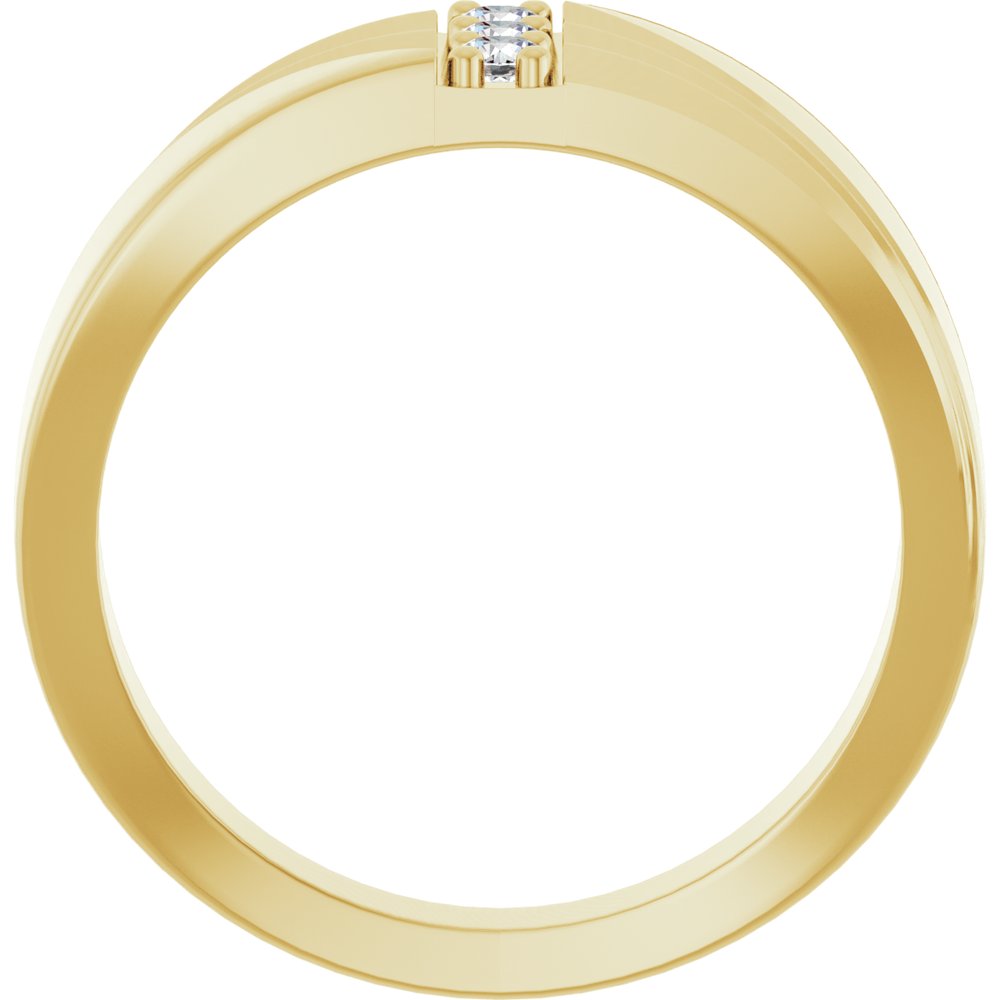 14K Yellow 1/5 CTW Lab-Grown Diamond Band