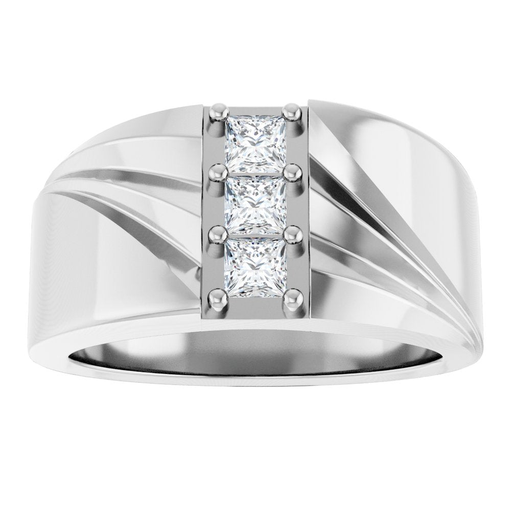 14K White 1/2 CTW Lab-Grown Diamond Band