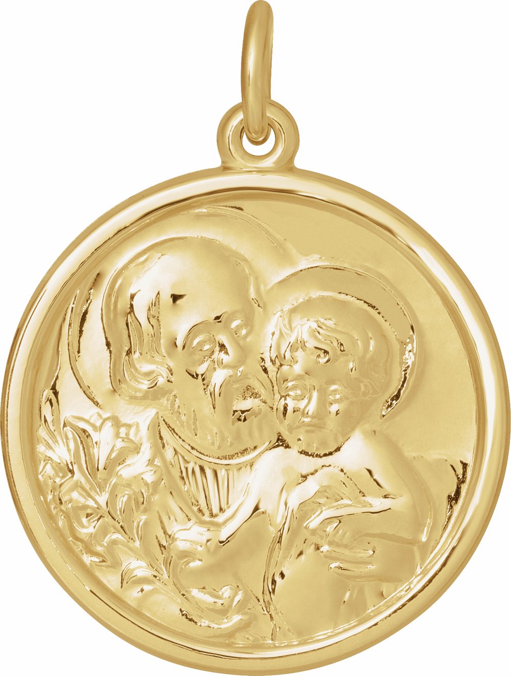 14K Yellow 22 mm St. Joseph Medal