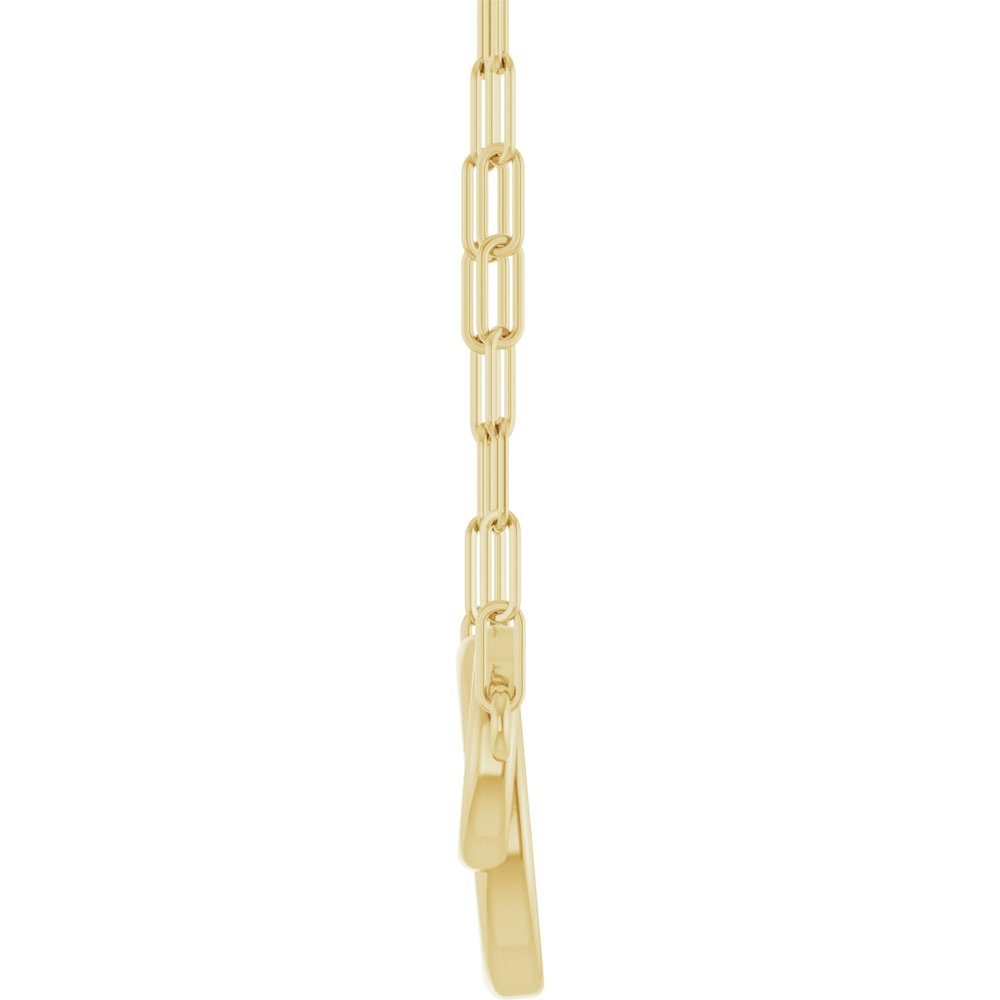 14K Yellow Gold Interlocking Circle 18" Necklace