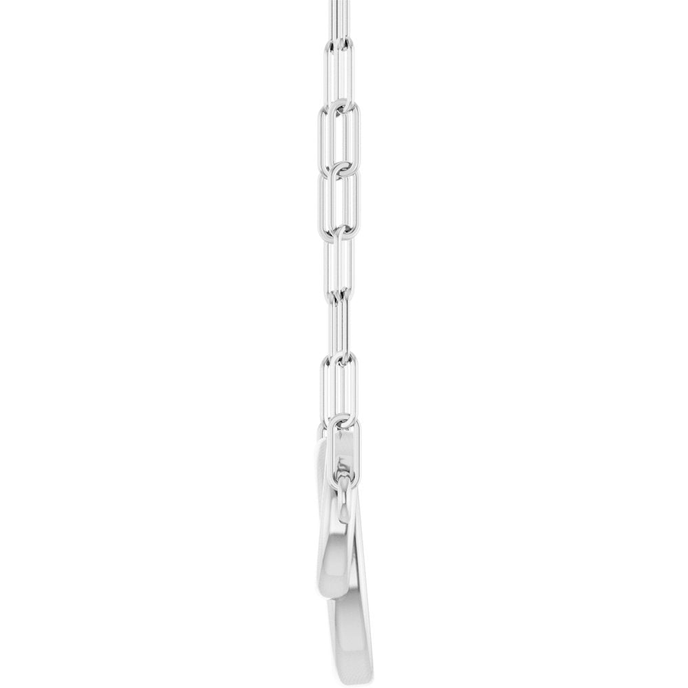 Sterling Silver Interlocking Circle 18" Necklace