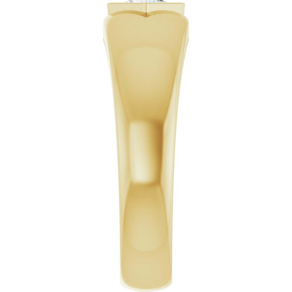 14K Yellow 1/4 CT Lab Grown Diamond Band Size 10