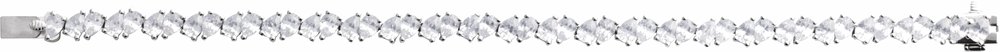 14K White Gold 9 1/2 CTW Lab-Grown Diamond Line 7" Bracelet