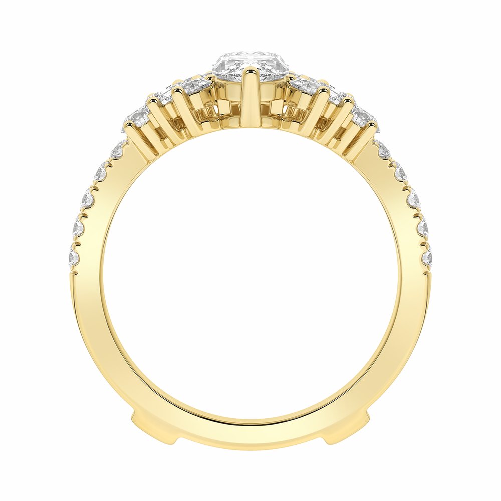 14K Yellow Gold 2 CTW Lab-Grown Diamond Ring Guard