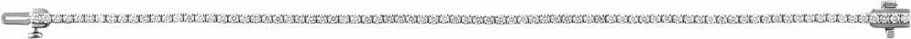 Sterling Silver 2 CTW Lab-Grown Diamond Line 7" Bracelet