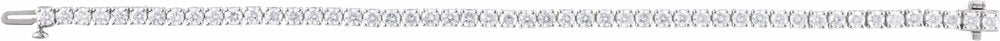 14K White Gold 6 CTW Lab-Grown Diamond Line 7" Bracelet