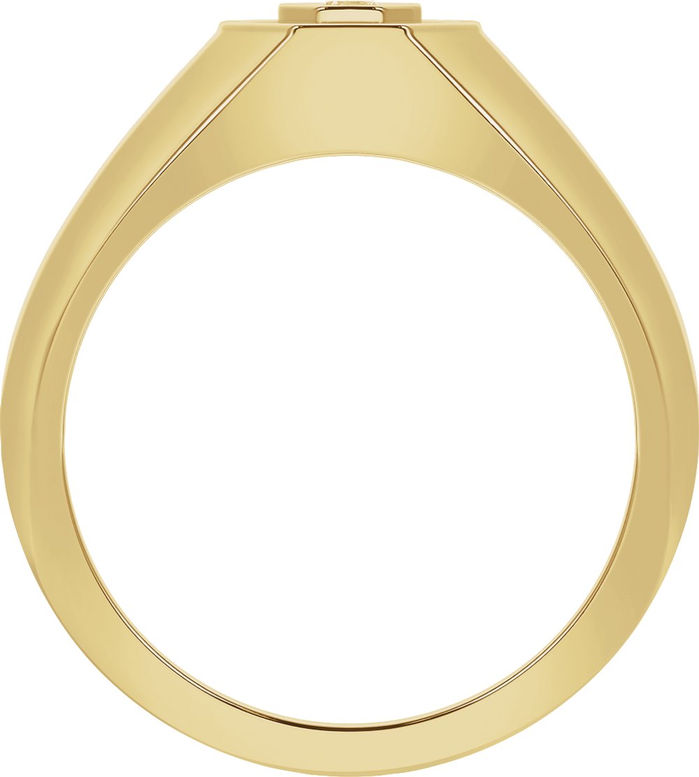 14K Yellow 1/5 CTW Lab-Grown Diamond Band