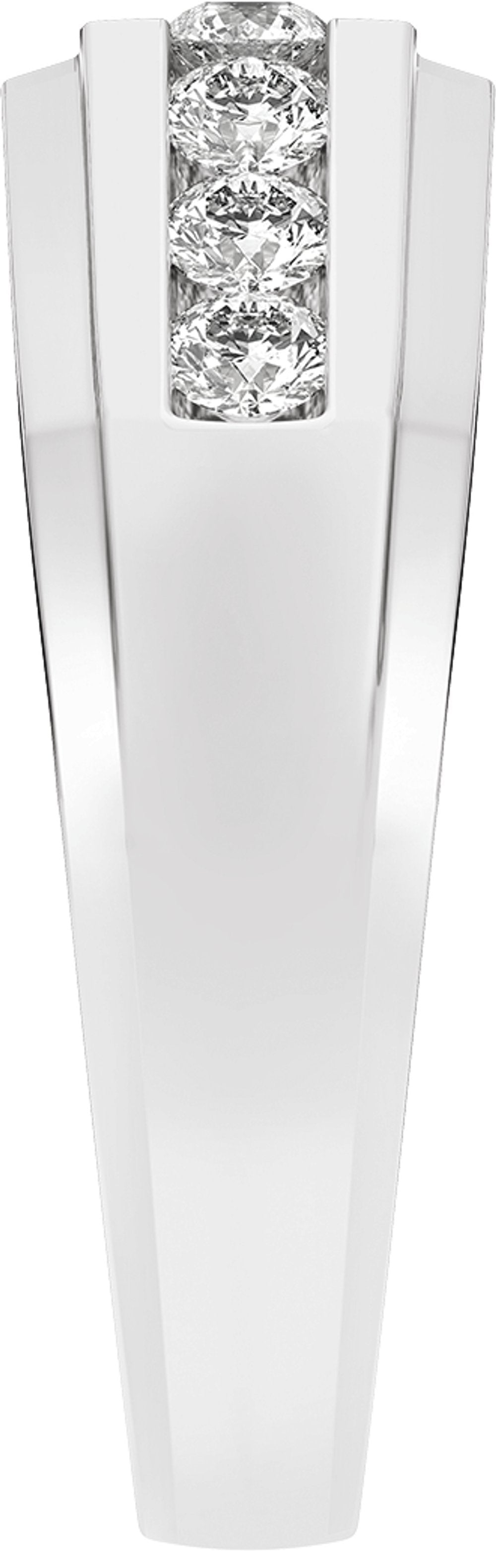 14K White 1/2 CTW Lab-Grown Diamond Band