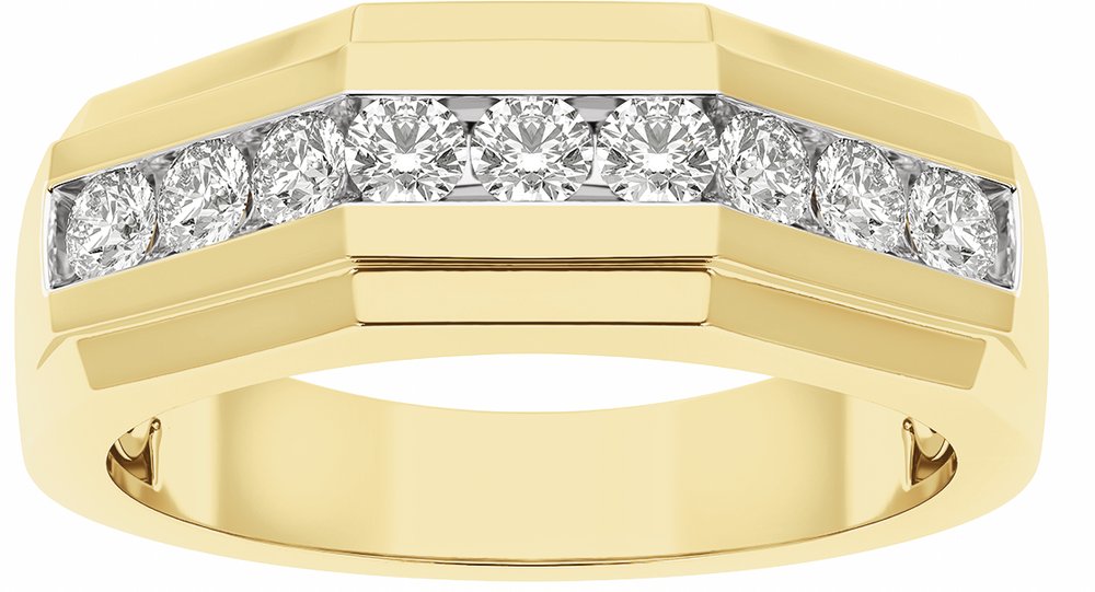 14K Yellow 1/2 CTW Lab-Grown Diamond Band