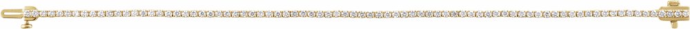 14K Yellow Gold 2 CTW Lab-Grown Diamond Line 7" Bracelet