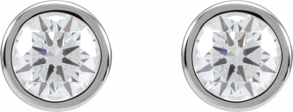 14K White Gold 3/4 CTW Lab-Grown Diamond Cocktail-Style Earrings