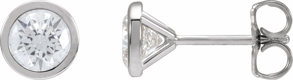 14K White Gold 1 CTW Natural Diamond Cocktail-Style Earrings