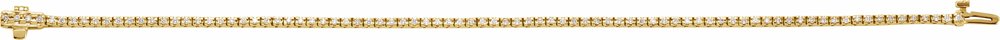 14K Yellow Gold 7/8 CTW Lab-Grown Diamond Line 7 1/4" Bracelet