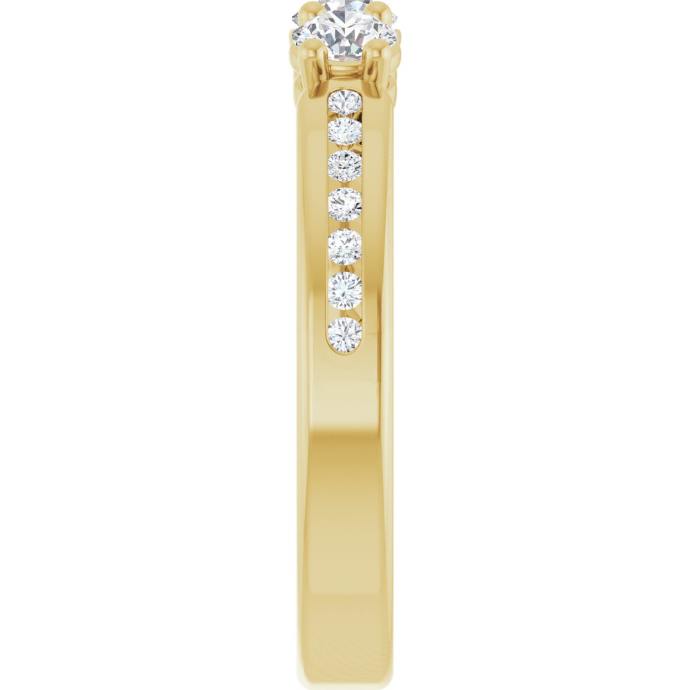 14K Yellow 1/2 CTW Lab-Grown Diamond Anniversary Band