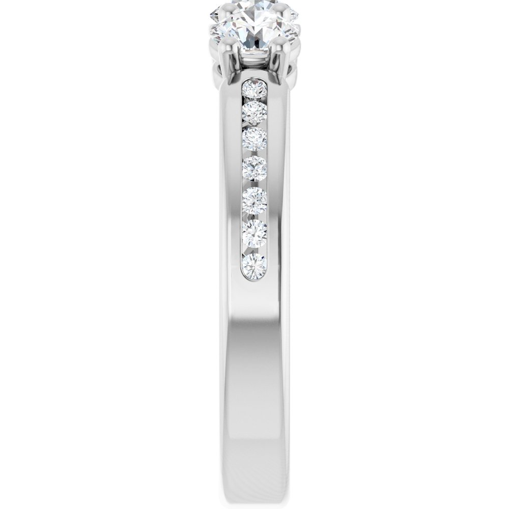 14K White 3/4 CTW Lab-Grown Diamond Anniversary Band