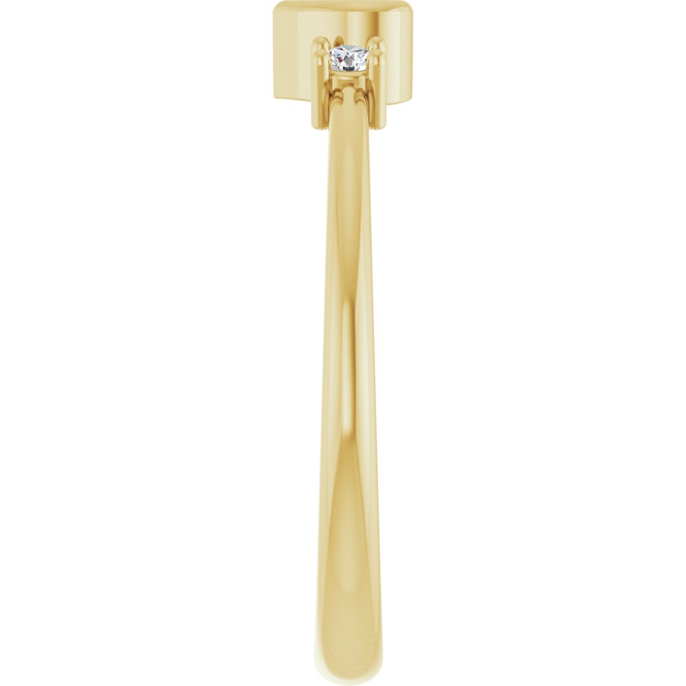 14K Yellow 1/6 CTW Natural Diamond Ring