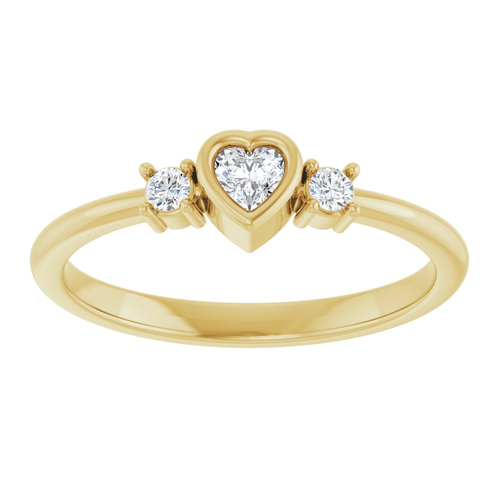 14K Yellow 1/6 CTW Natural Diamond Ring