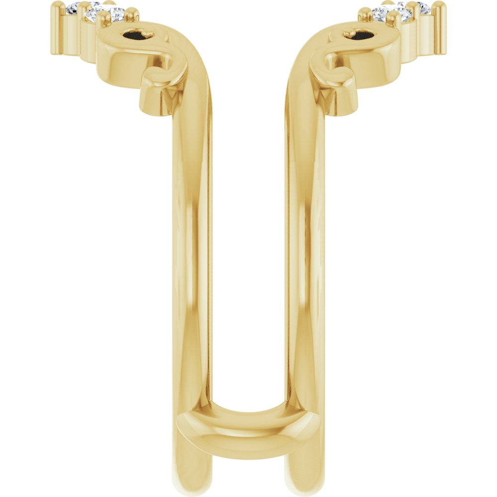 14K Yellow 1/6 CTW Lab-Grown Diamond Ring Guard