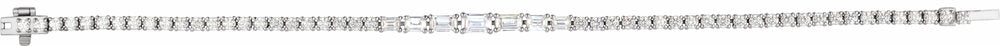14K White Gold 4 5/8 CTW Lab-Grown Diamond Line 7" Bracelet