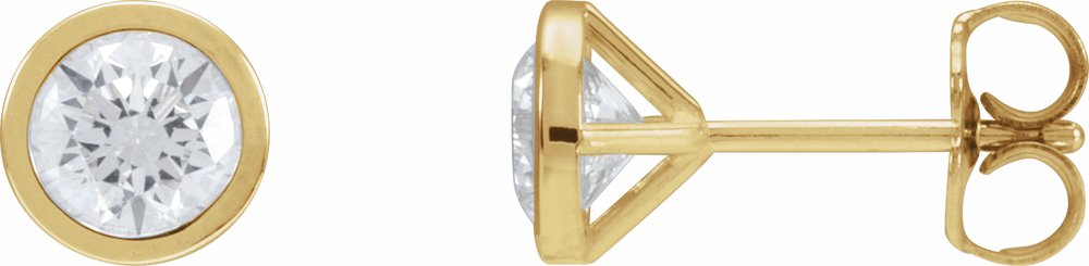 14K Yellow Gold 1 1/5 CTW Lab-Grown Diamond Cocktail-Style Earrings