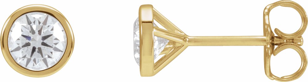14K Yellow Gold 3/4 CTW Lab-Grown Diamond Cocktail-Style Earrings