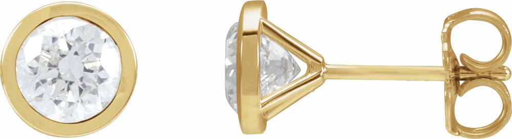 14K Yellow Gold 1 1/2 CTW Lab-Grown Diamond Cocktail-Style Earrings