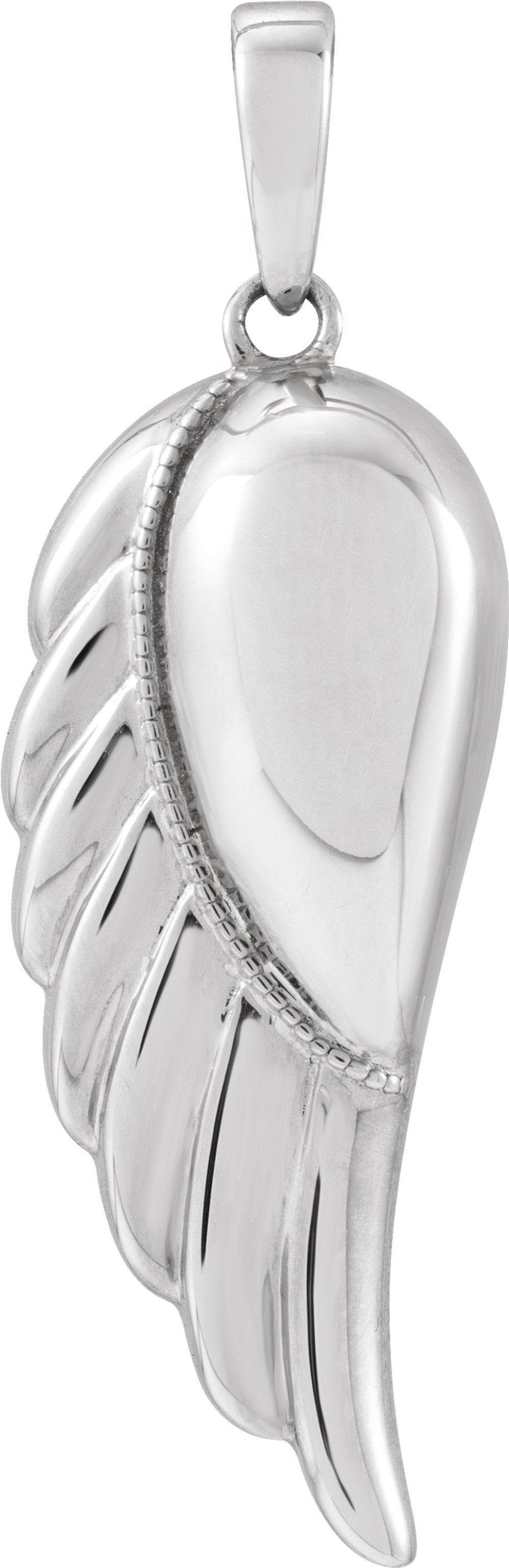 Sterling Silver Angel Wing Ash Holder Pendant