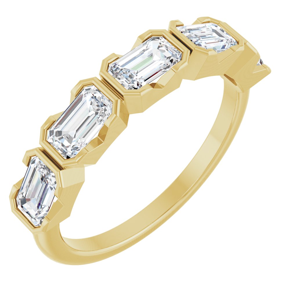 14K Yellow Gold 1 1/2 CTW Lab-Grown Diamond Anniversary Band