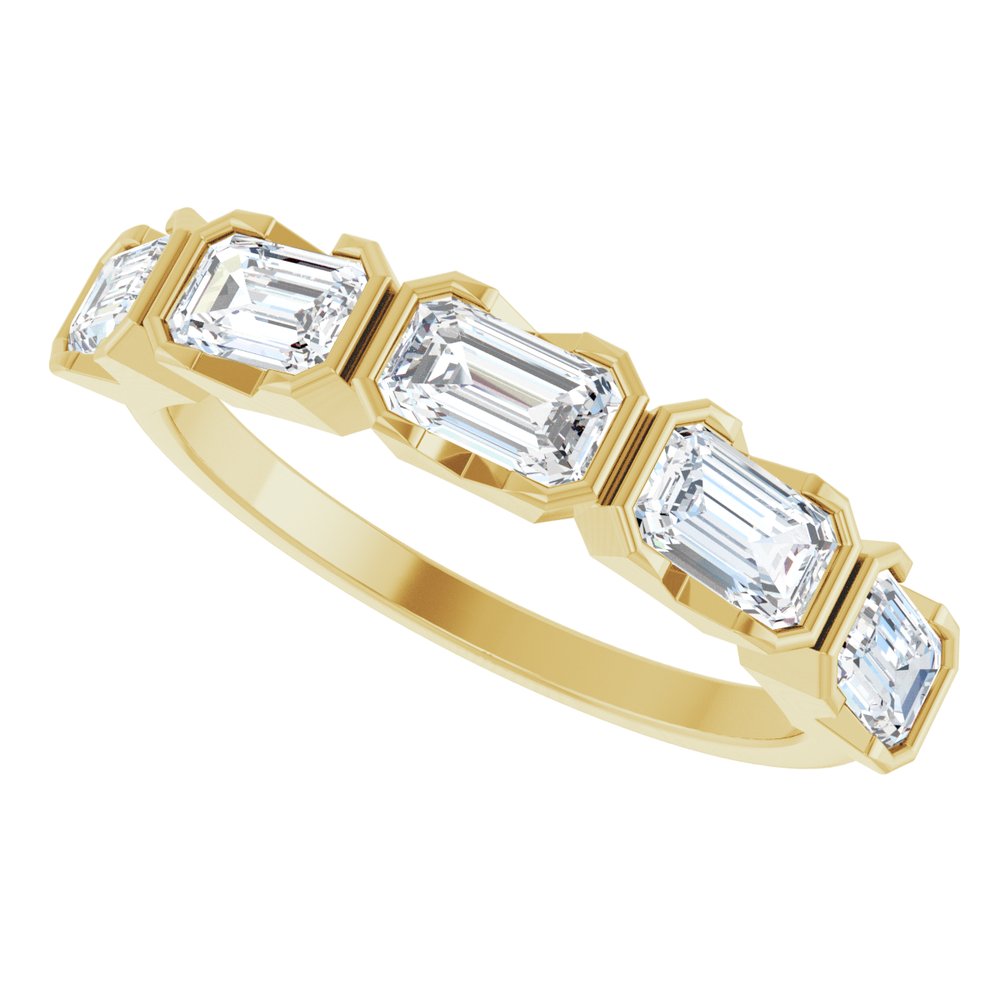14K Yellow Gold 1 1/2 CTW Lab-Grown Diamond Anniversary Band