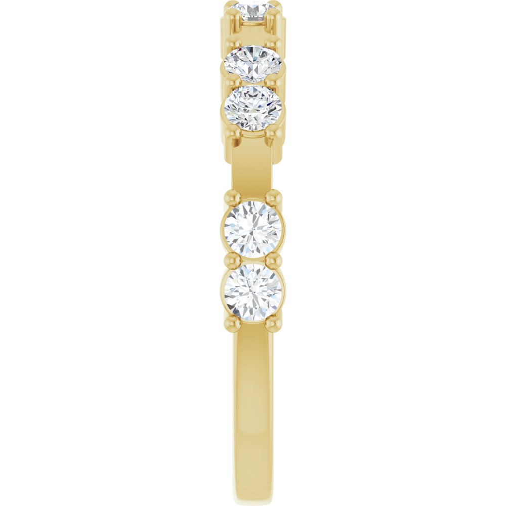 14K Yellow 5/8 CTW Lab-Grown Diamond Anniversary Band